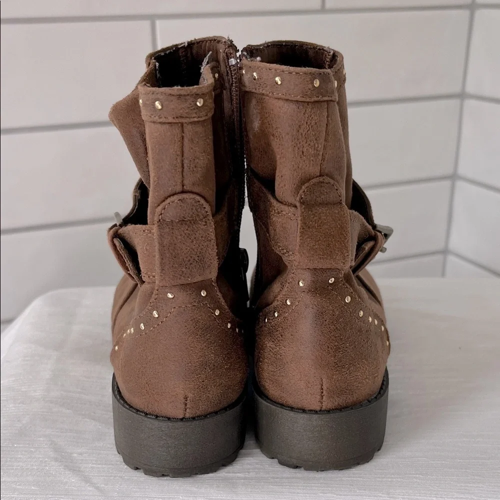 MIA Brown Studded Kids Boots